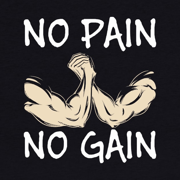 No pain no gain - Crazy gains - Nothing beats the feeling of power that weightlifting, powerlifting and strength training it gives us! A beautiful vintage design representing body positivity! by Crazy Collective